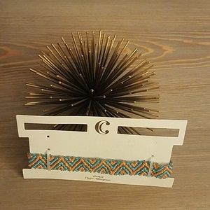 Beaded choker necklace